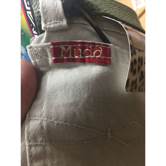 MUDD Girl's Size 8 Pants with Green Cloth Belt New with tags - Picture 4 of 11